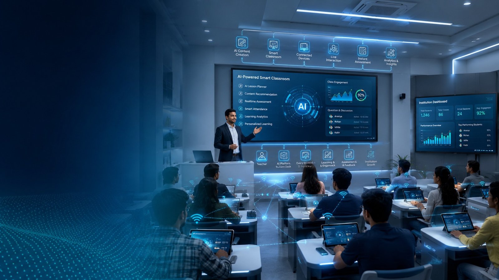 AI-Powered Digital Learning Hub classroom