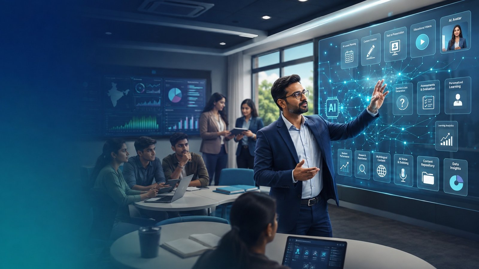 Shardatech AI-powered smart classroom presentation